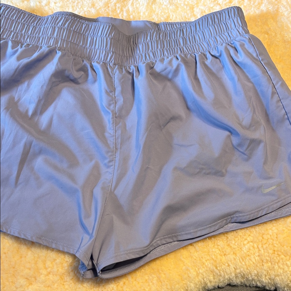 Nike Women's Light Blue Athletic Shorts